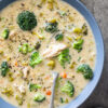 Легкий и полезный куриный суп с брокколи