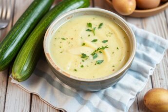 Крем-суп из кабачков и картофеля, нежный и ароматный