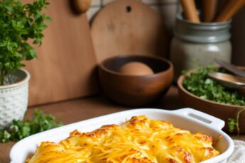 Вкусная картофельная запеканка с фаршем, рецепт