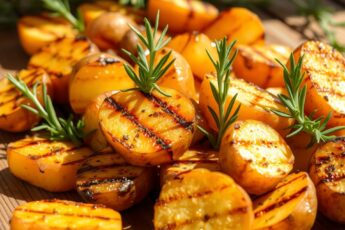 Картофель на гриле с розмарином, рецепт с хрустящей корочкой