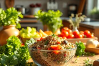 Быстрый салат из киноа с овощами для энергичного старта